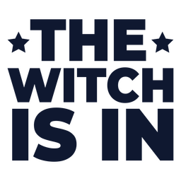 Die Hexe ist im Halloween-Zitat PNG-Design