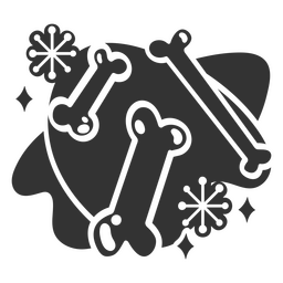 Halloween bones cute icon PNG Design