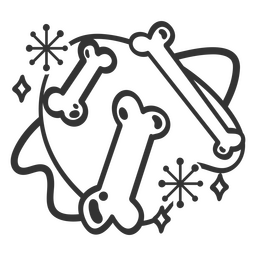 Knochen-Halloween-Symbol PNG-Design