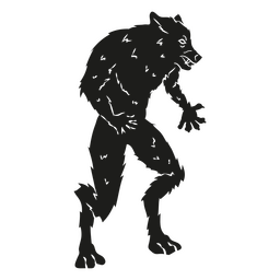 Monstruo de hombre lobo detallado Diseño PNG