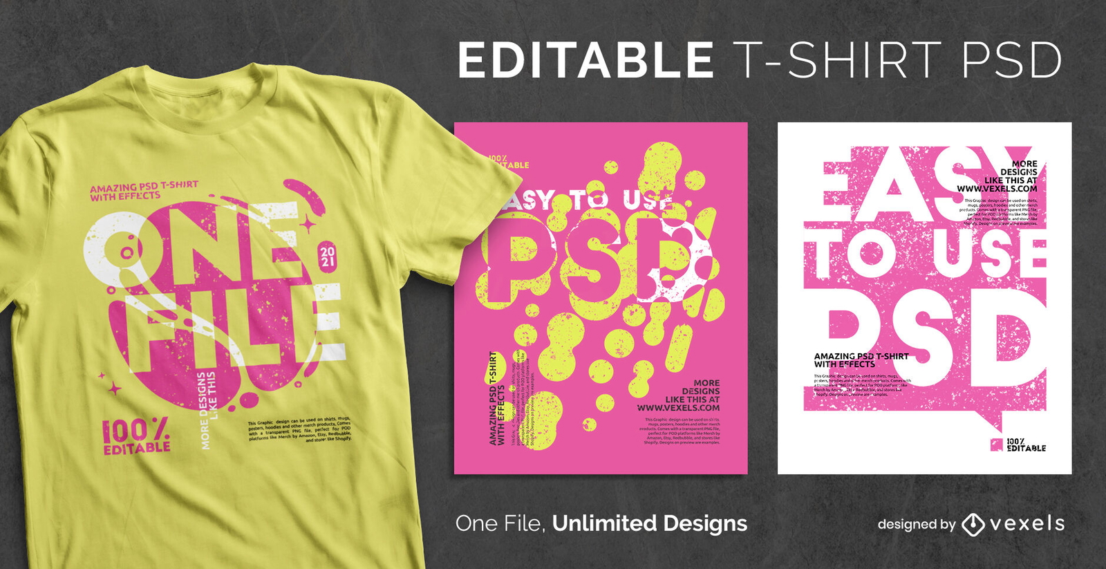 T-Shirt Design Templates | Editable PSDs