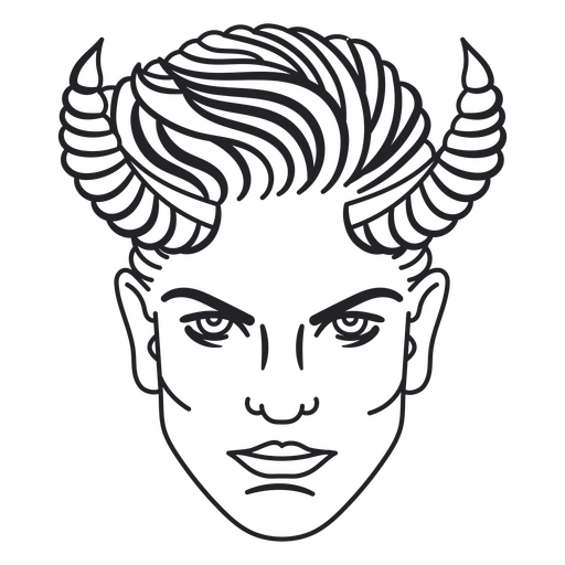 Carácter de diablo joven Diseño PNG