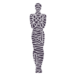 Sleeping mummy full body icon PNG Design