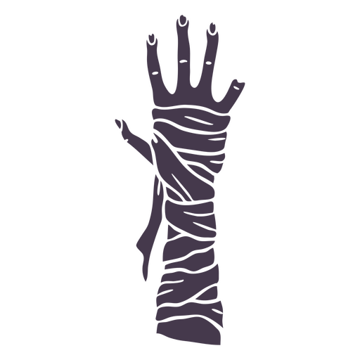 Mummy hand reaching out PNG Design