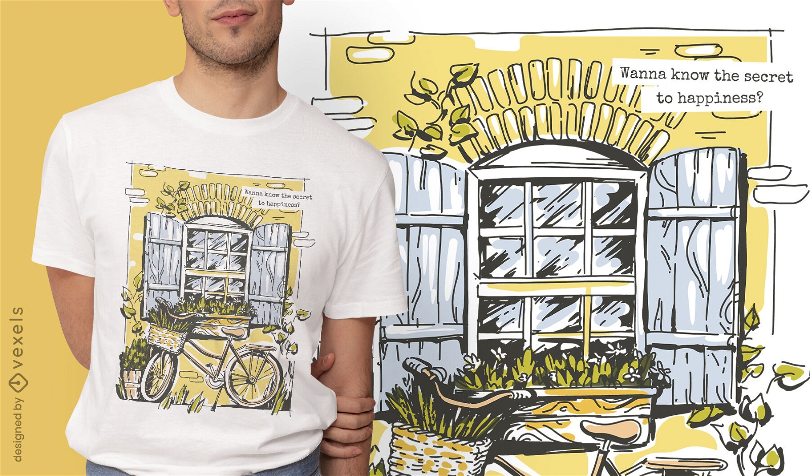 Diseño de camiseta de casa de estilo de vida de Cottagecore