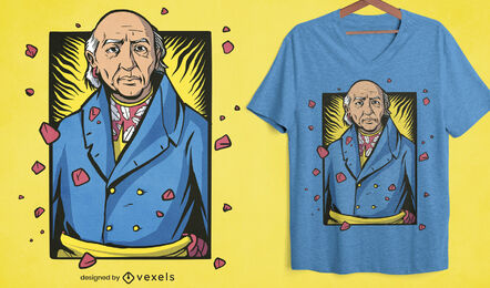 Miguel Hidalgo hawaiianisches T-Shirt-Design