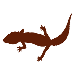 Gecko lizard detailed silhouette PNG Design Transparent PNG