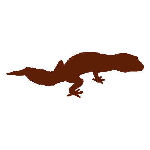 Gecko Eidechse Rückansicht Silhouette PNG-Design