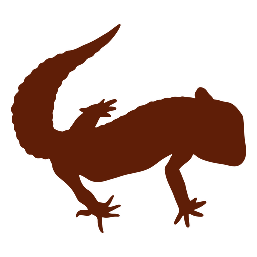 Gecko animal silhouette  PNG Design