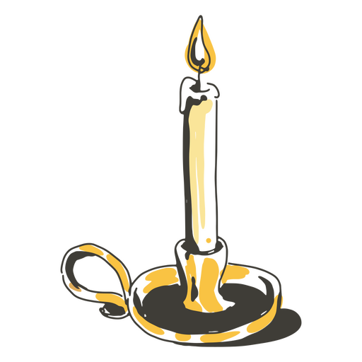Candle cottagecore icon PNG Design