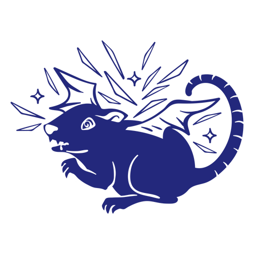 Rat with wings PNG Design