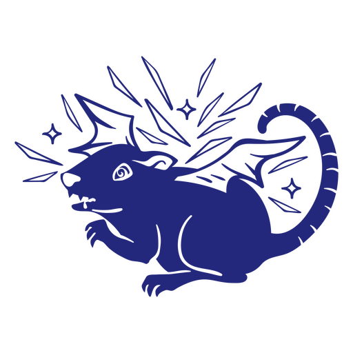 Ratte mit Flügeln PNG-Design