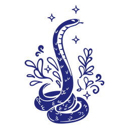 Spooky sparkly snake PNG Design