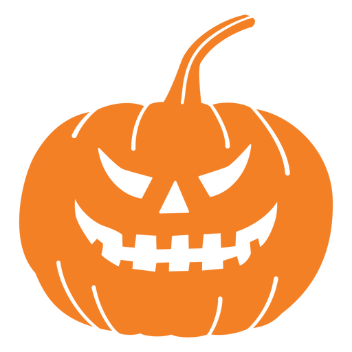 Halloween carved pumpkin icon PNG Design