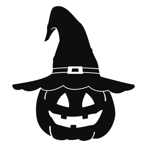 Halloween witch carved pumpkin  PNG Design