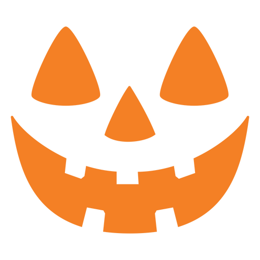 Carved pumpkin face icon PNG Design