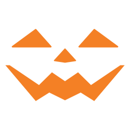 Icono de cara feliz de calabaza tallada Diseño PNG