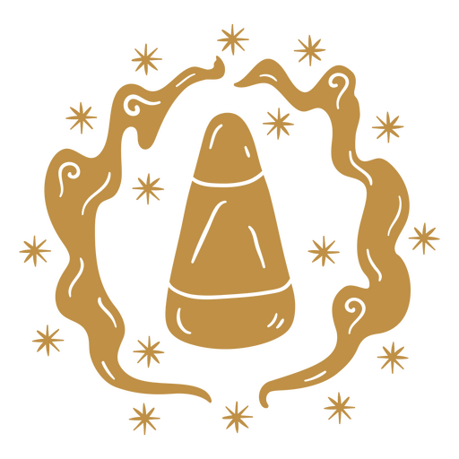 Dekorative Süßigkeiten-Mais-Ikone PNG-Design