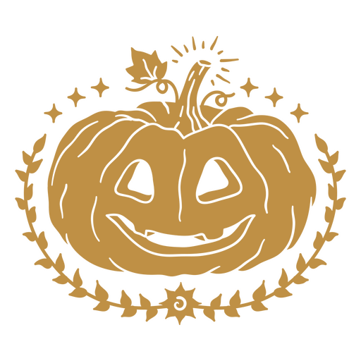 Decoratie carved pumpkin icon PNG Design