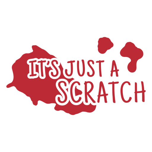 Just a scrath simple Halloween quote badge PNG Design