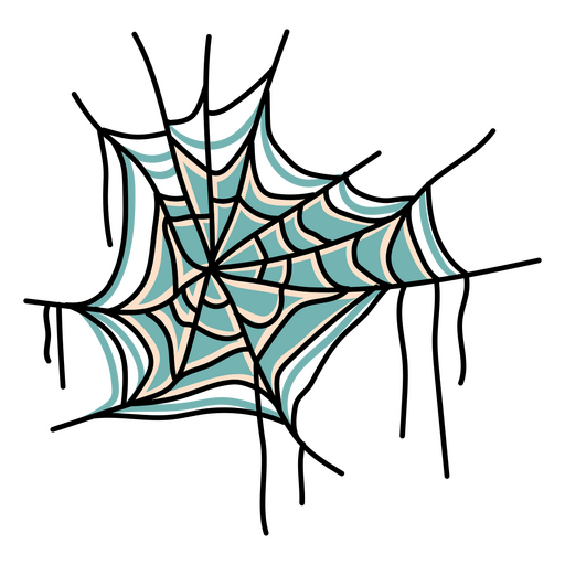 Ícone de teia de aranha detalhado Desenho PNG