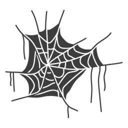 Icono de corte detallado de telaraña Diseño PNG