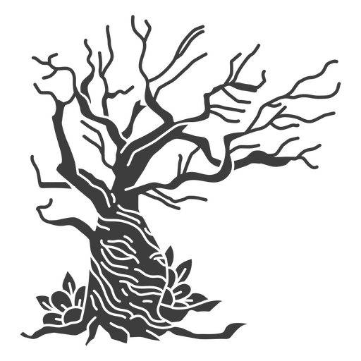 Herbstbaum-Blumenikone PNG-Design