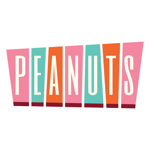 Peanuts food label retro quote