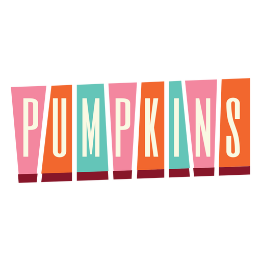 Pumpkins food label retro quote PNG Design