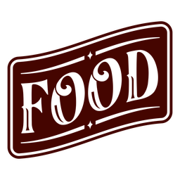Food simple circus quote badge PNG Design