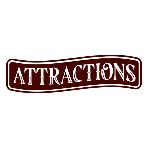 Attractions simple carnival quote badge PNG Design
