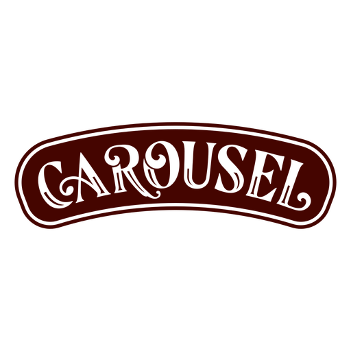 Carousel simple circus quote badge