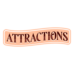 Attractions carnival quote badge PNG Design
