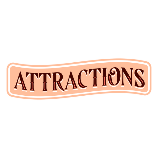 Attractions carnival quote badge PNG Design
