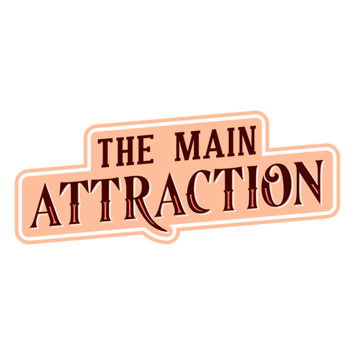 La insignia de la cita del carnaval de la atracción principal Diseño PNG