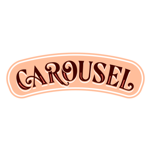 Carousel carnival quote badge PNG Design