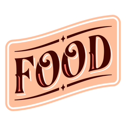 Insignia de cita de carnaval de comida Diseño PNG