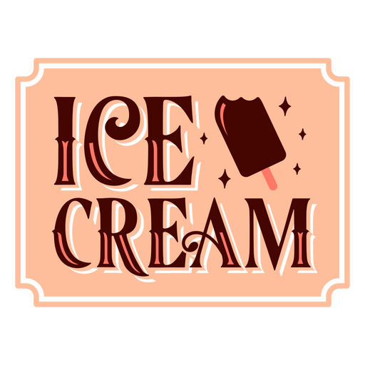 Ice cream carnival quote badge