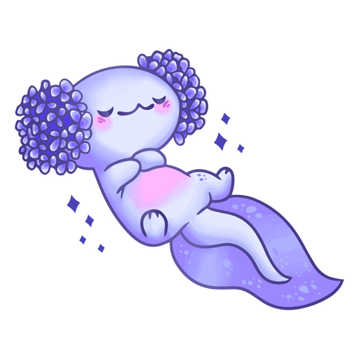 Axolotl süßes Tier PNG-Design