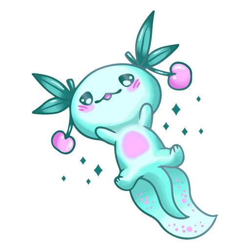 Axolotl cute salamander animal PNG Design