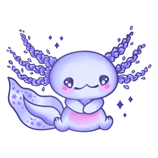 Axolotl animal beb? fofo Desenho PNG
