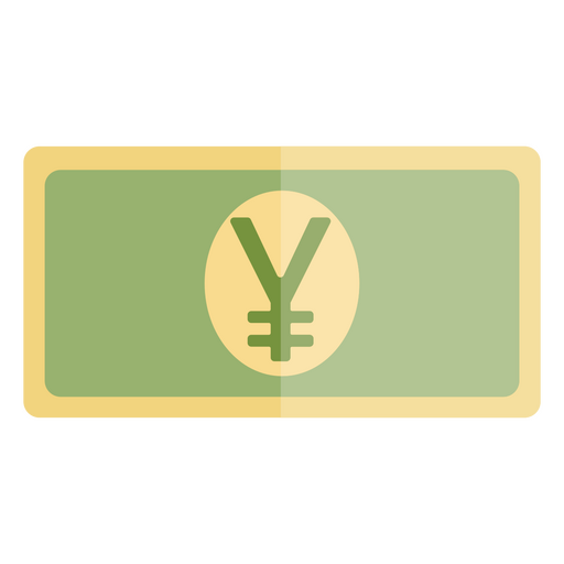 Yen bill currency finances icon