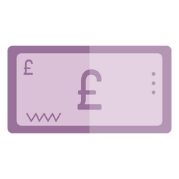 Icono de finanzas de billete de libra Diseño PNG Transparent PNG