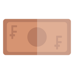 Franc bill finances icon PNG Design