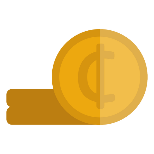 Symbol für Cedi-Münzenfinanzen PNG-Design