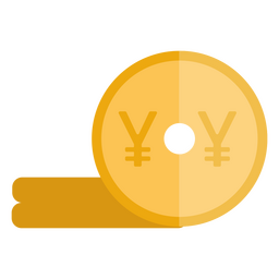 Ícone de finanças de moeda de moeda de ienes