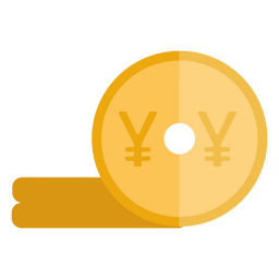 Yen coin currency finances icon PNG Design