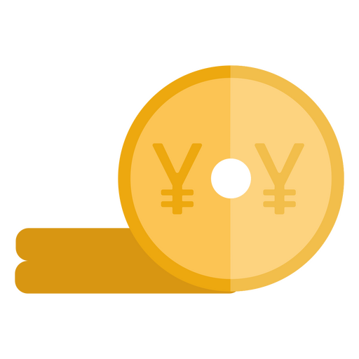 Symbol für die Finanzen der Yen-Münzenwährung PNG-Design