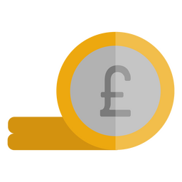 Icono de finanzas de moneda libra