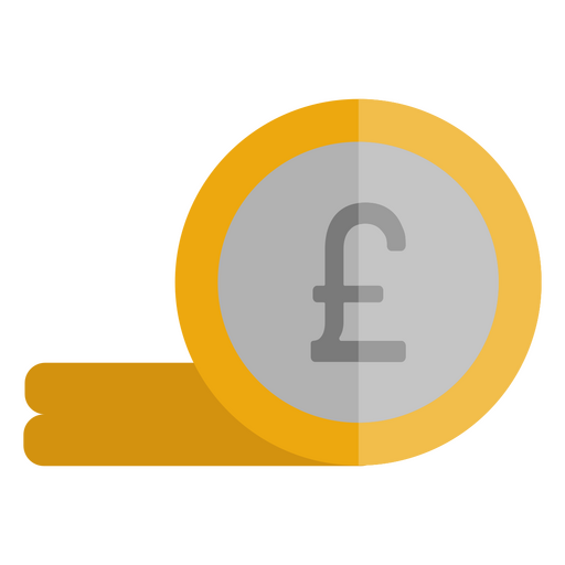 Pound coin finances icon PNG Design